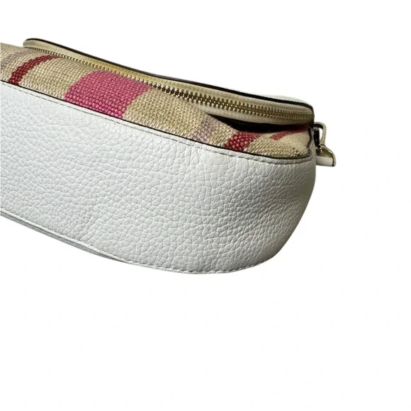 Kate Spade Leila White and Pink Crossbody Bag